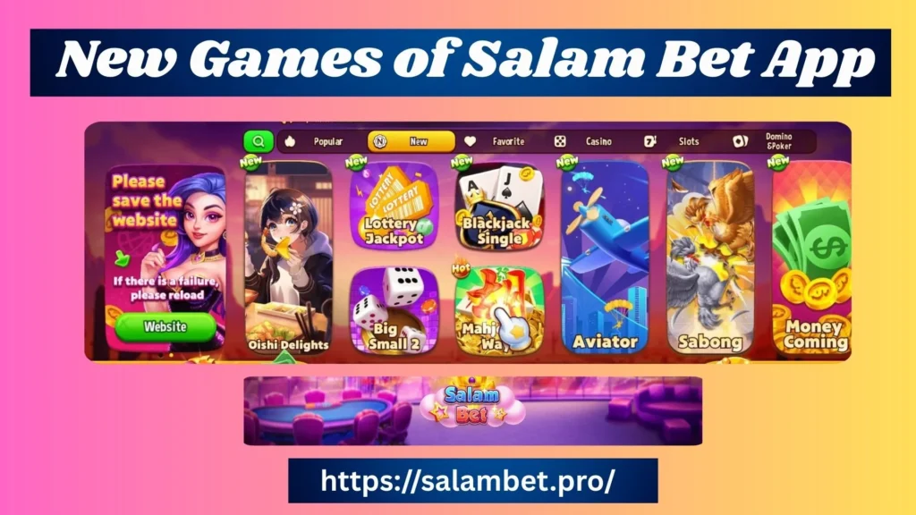 New Games on the Salam Bet App